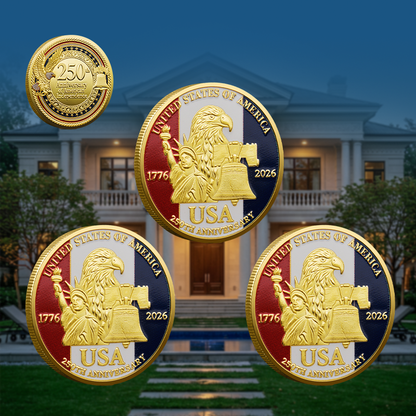 🇪🇸 Moneda de la Libertad del 250 Aniversario Un recuerdo significativo para cada estadounidense-HS