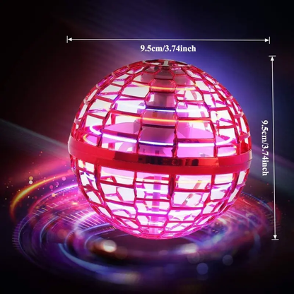 Ufo Smart Inductive Spinning Ball Magic Flying Ball Levitation Ball Fingertip Glowing Magic Ball Stress Relief Toy for Kids,360°Rotating Hand Controlled Drone Orbit,Hand Controlled Mini Drone with Led Lights, Cool Toys Gift for Boys & Girls-HS